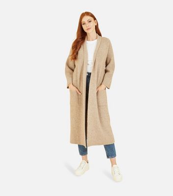 Beige long hotsell cardigan womens