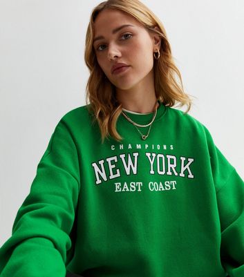 Green pink outlet sweatshirt