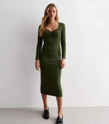 Midaxi clearance ruched dress