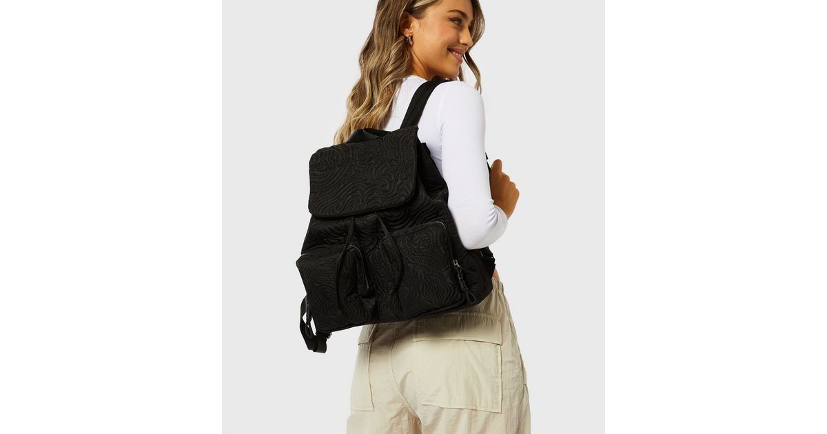Skinnydip Black Swirl Backpack New Look
