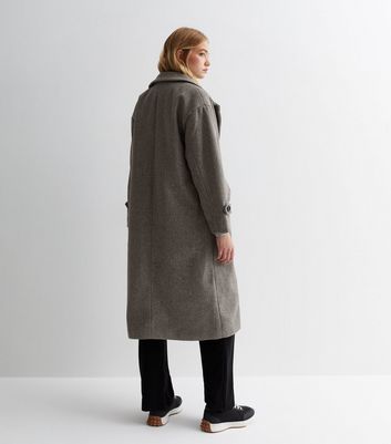 Grey on sale tailored coat