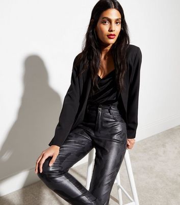 Balleay Art Faux Leather Pants for Women, Skinny Leg India | Ubuy