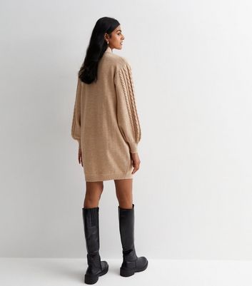 High neck dress with hot sale cardigan