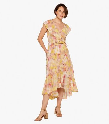 Forever new wrap clearance ruffle floral midi dress