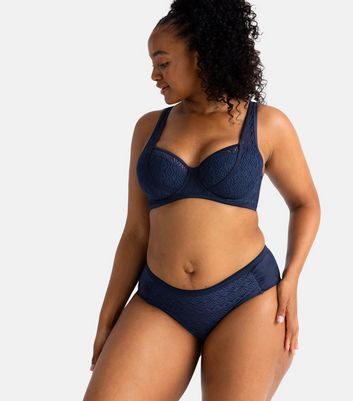 Dorina Curves Navy Lace Underwired Bra New Look