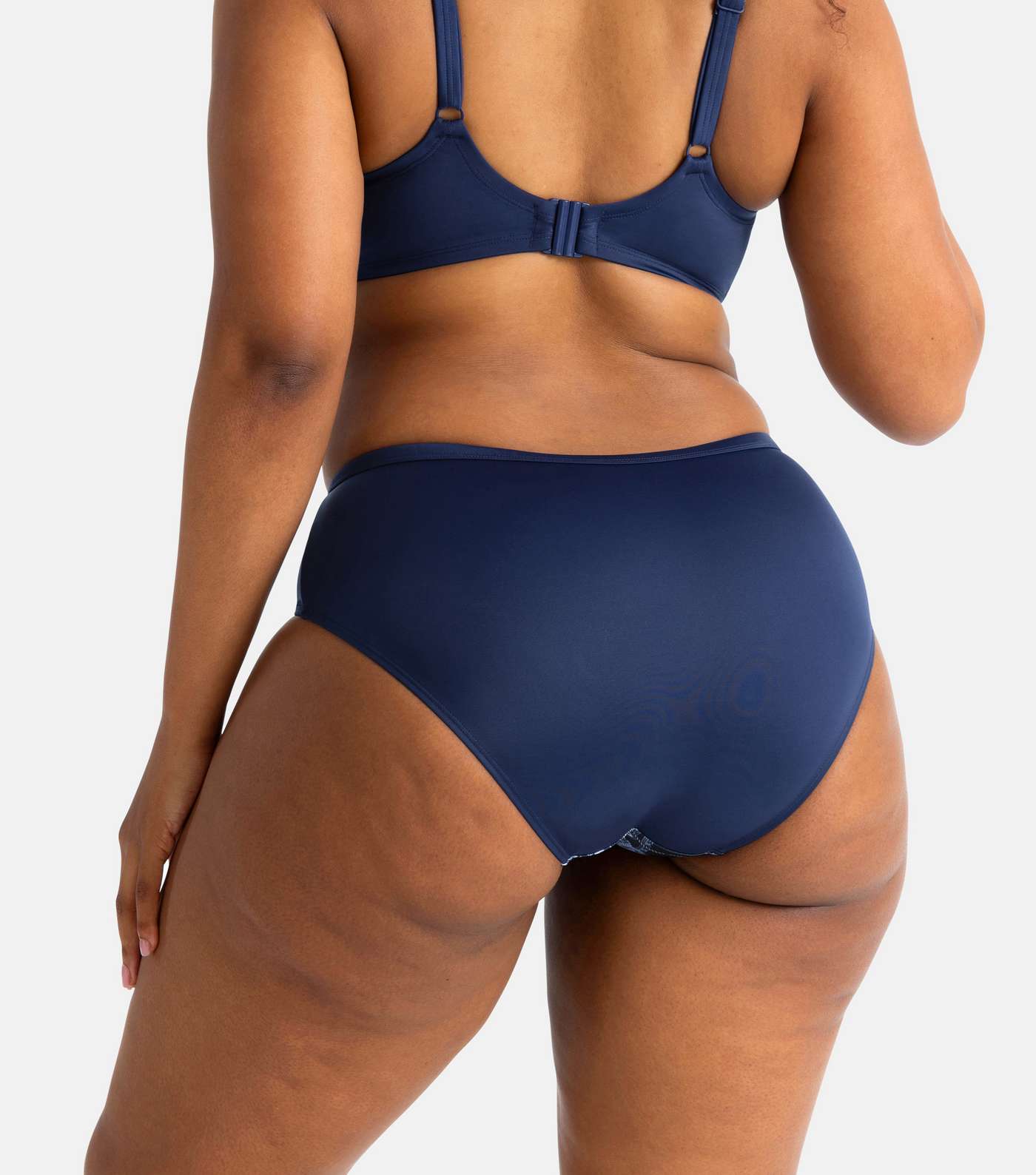 Dorina Curves Blue Paisley Print High Waist Bikini Bottoms Image 3