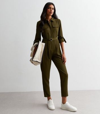 New look sale khaki jumpsuit