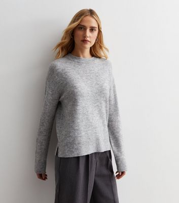 5011080 Grey Crew Neck Jumper main image 1