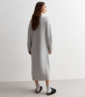 Cable knit maxi outlet dress