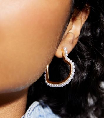 Faux hoop store earrings