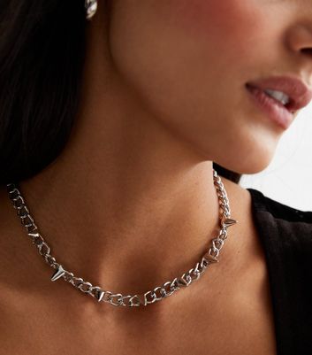 Silver spike deals choker