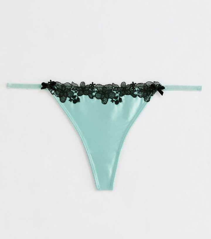 Lace Low Rise Thong – Mint