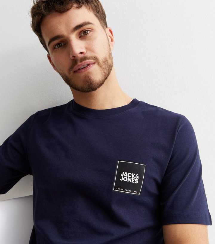 navy cotton shirt