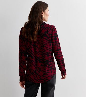 Red Mark Making Long Sleeve Shirt New Look