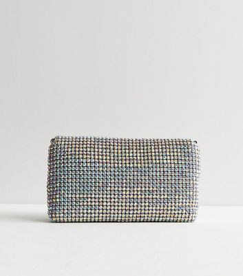 Grey clutch discount bag new look