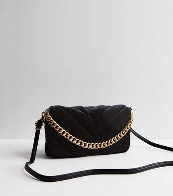 Velvet quilted bag sale