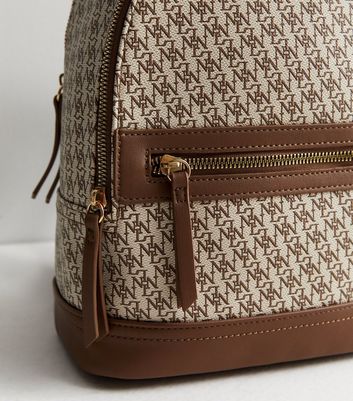 Monogram backpack outlet leather