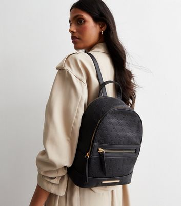 Black backpack cheap women's new look