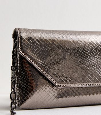 Pewter clutch sale