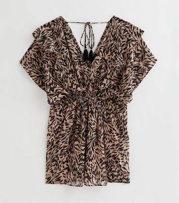 Leopard print clearance playsuit h&m