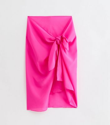 Bright Pink Multifunctional Lightweight Sarong New Look