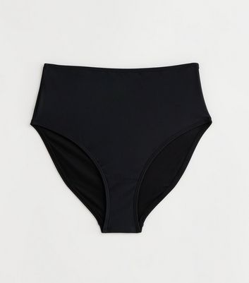 Black High Waist Bikini Bottoms New Look