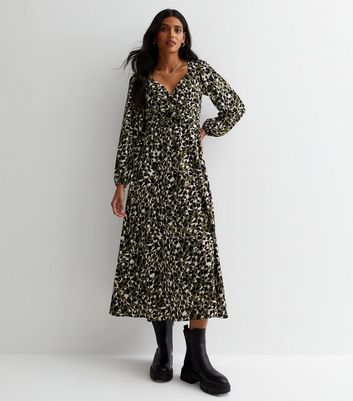 Leopard print hot sale long dress