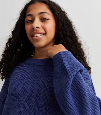 Girls navy jumper sale