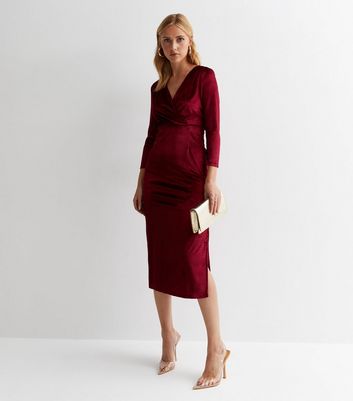 Burgundy skater dress store uk