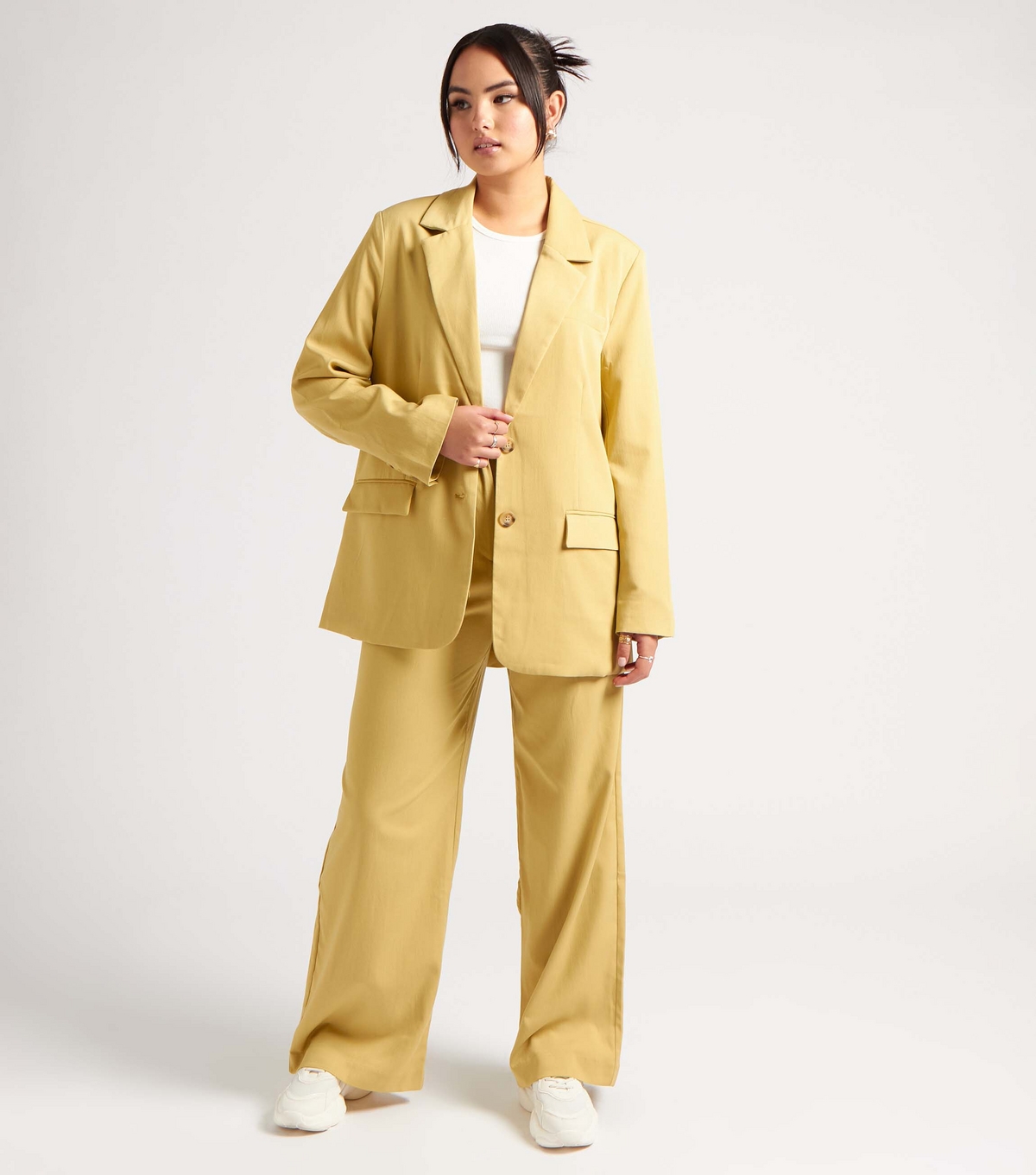 Women's Light Green Oversized Blazer Urban Bliss New Look