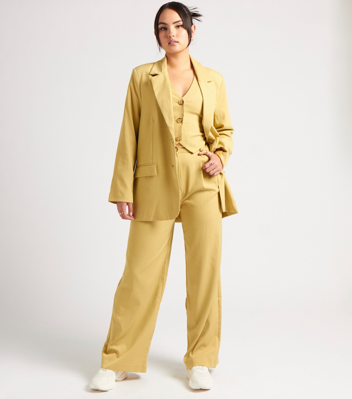 Women's Light Green Wide Leg Trousers Urban Bliss New Look