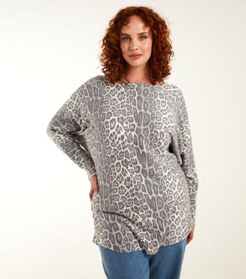 New look leopard print jumper best sale