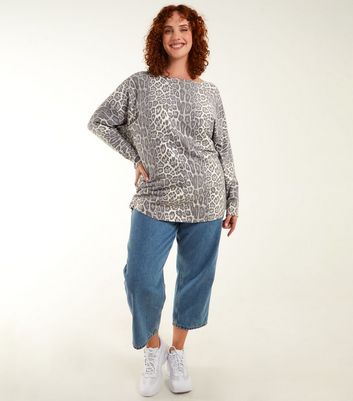 Blue leopard hotsell print jumper