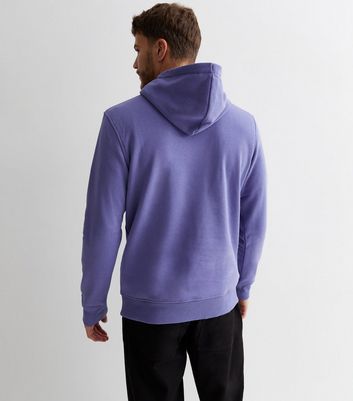 Jack Jones Purple Logo Hoodie New Look