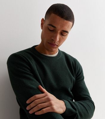 Dark green hot sale crew neck