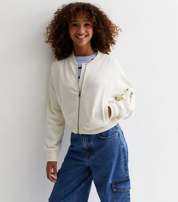 Girls cropped outlet jacket