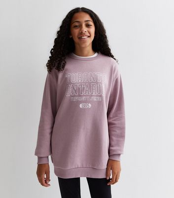 Girls purple clearance sweatshirt