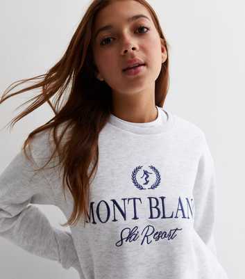Girls Grey Mont Blanc Logo Sweatshirt