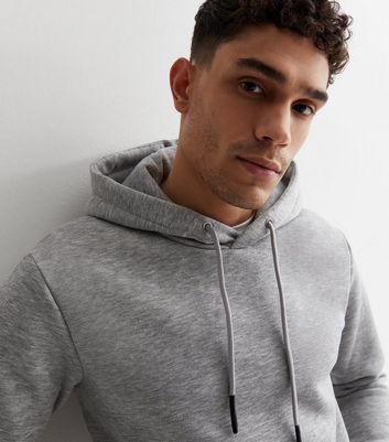 Men's Only & Sons Grey Pocket Front Hoodie New Look
