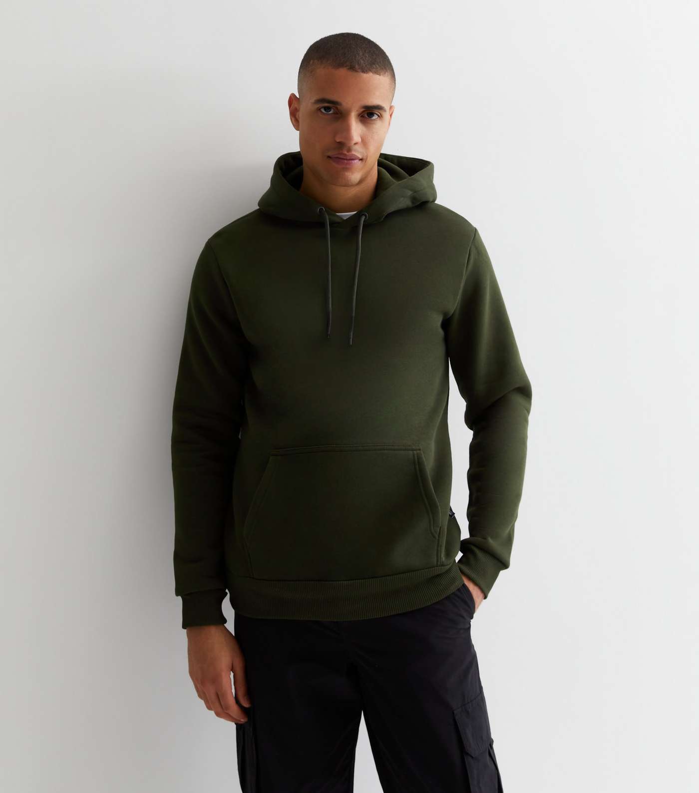 Only & Sons Khaki Pocket Front Hoodie