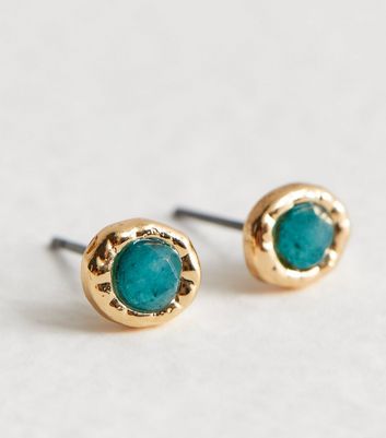 Precious stone outlet earrings studs