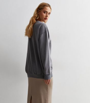 Dark grey sweatshirt outlet womens