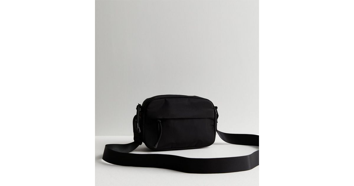 Black Camera Cross Body Bag New Look