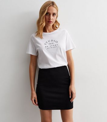 Black Mini Tube Skirt New Look