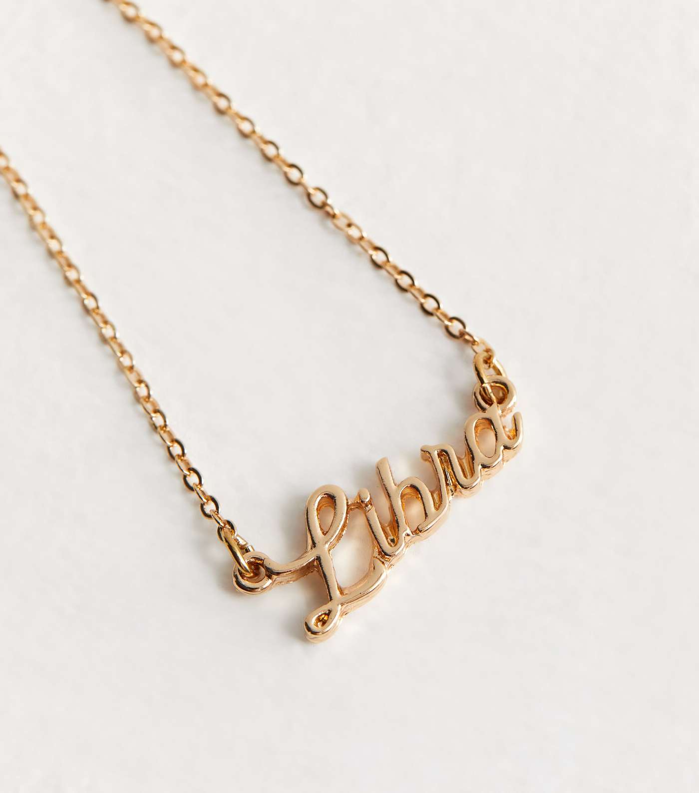 Gold Libra Star Sign Necklace Image 3