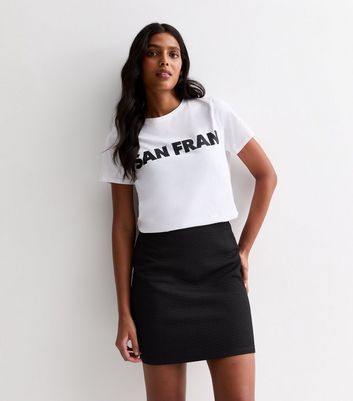 Black skirt and t shirt online