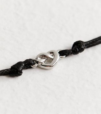 Black Knot Friendship Bracelet New Look