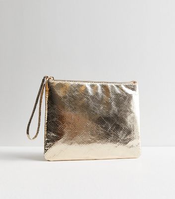 New look rose gold clutch online bag