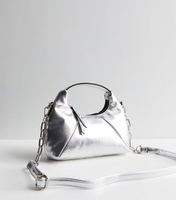 Silver Bags Silver Handbags Clutch Bags New Look