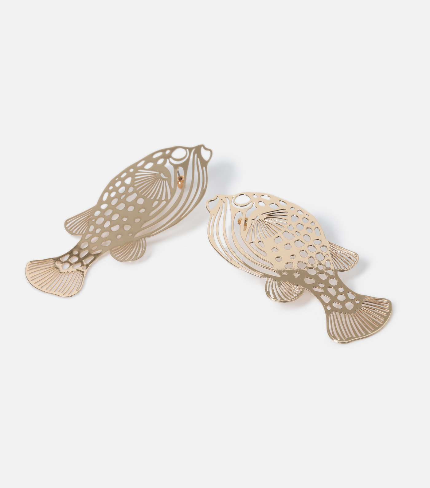 Freedom Gold Fish Drop Earrings  Image 2